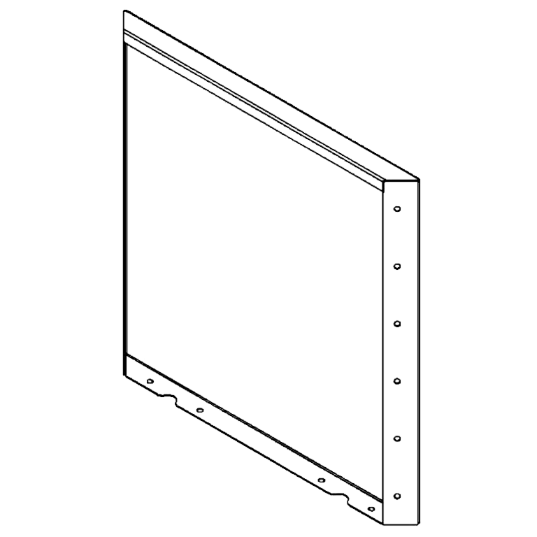 Panel z cortenovej ocele 60 x 60 cm