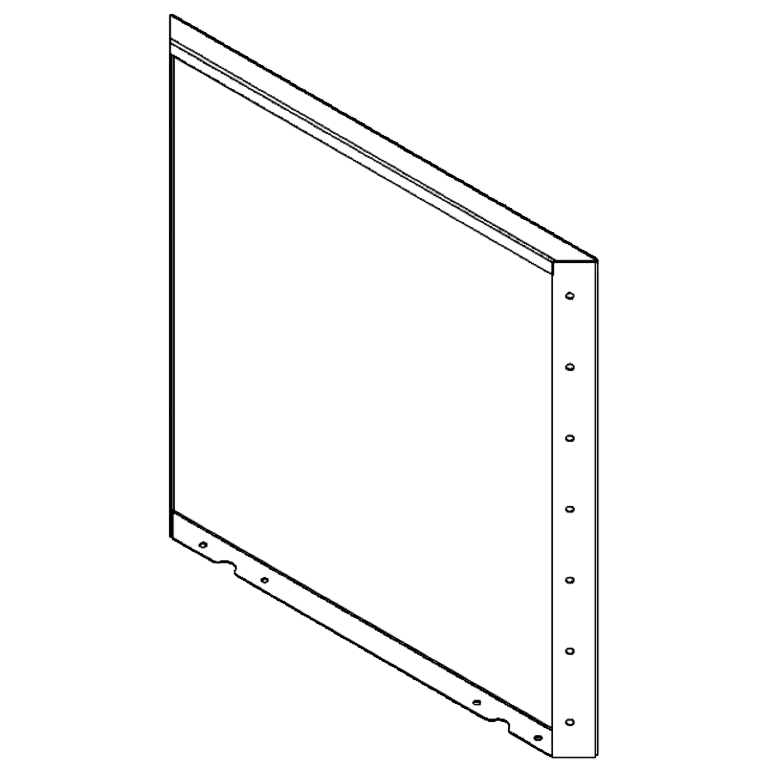 Panel z cortenovej ocele 70 x 70 cm