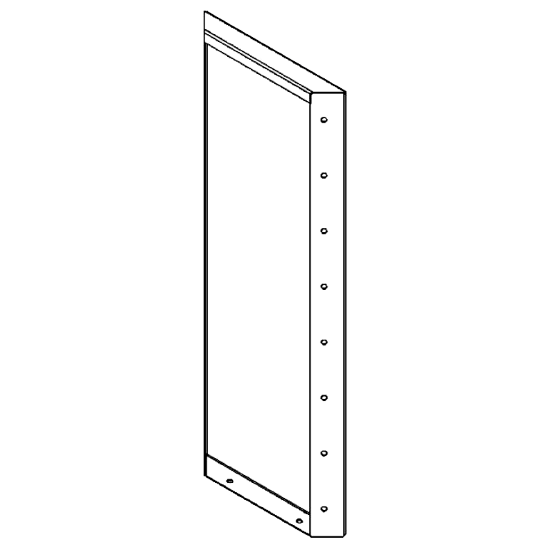Panel z cortenovej ocele 80 x 30 cm