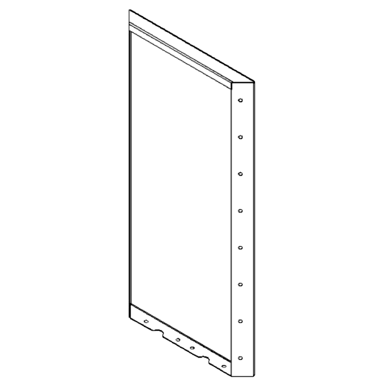 Panel z cortenovej ocele 80 x 40 cm