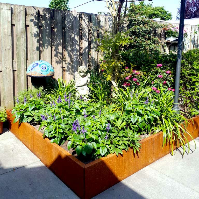 Kvetináč z cortenovej ocele Miami xxl 180 x 180 cm