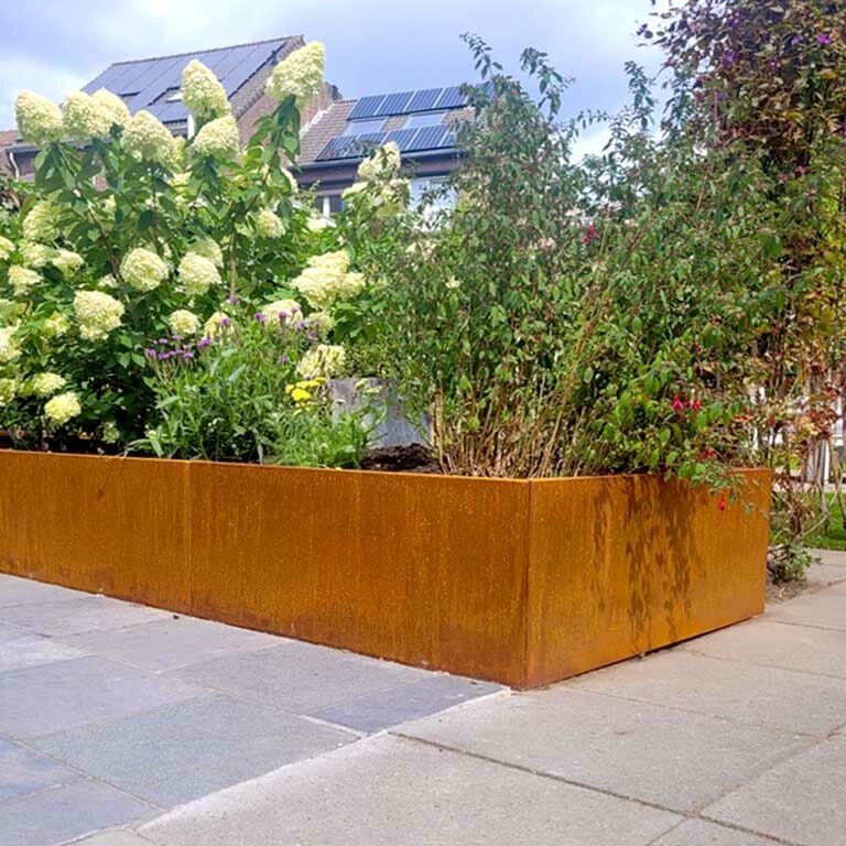 Kvetináč z cortenovej ocele Texas xxl 400 x 120 cm
