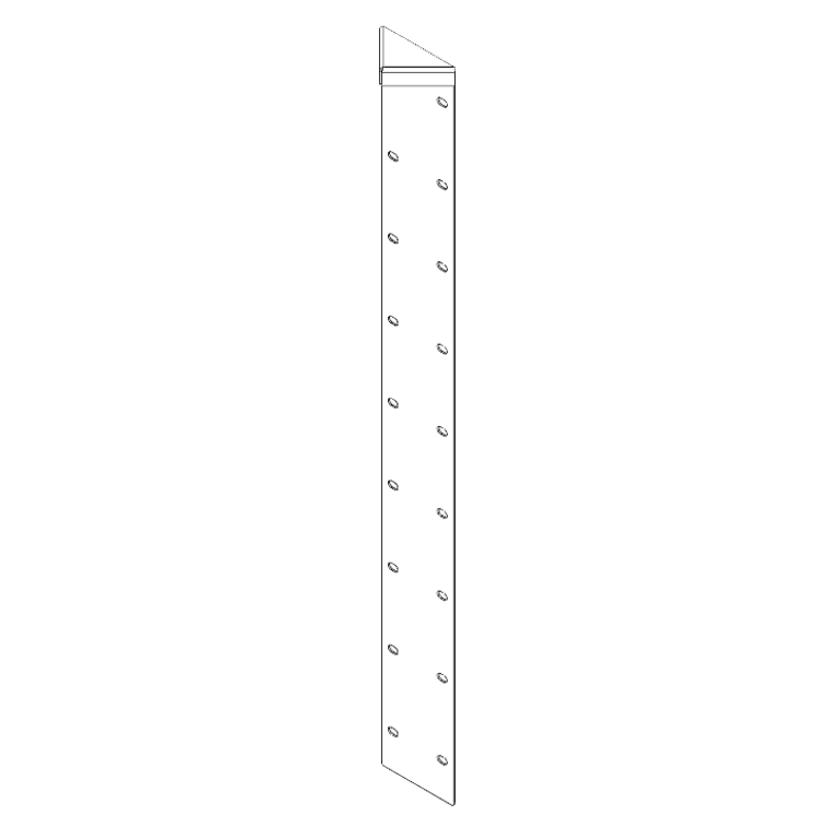 Rohový diel cortenová oceľ 180° 100 cm
