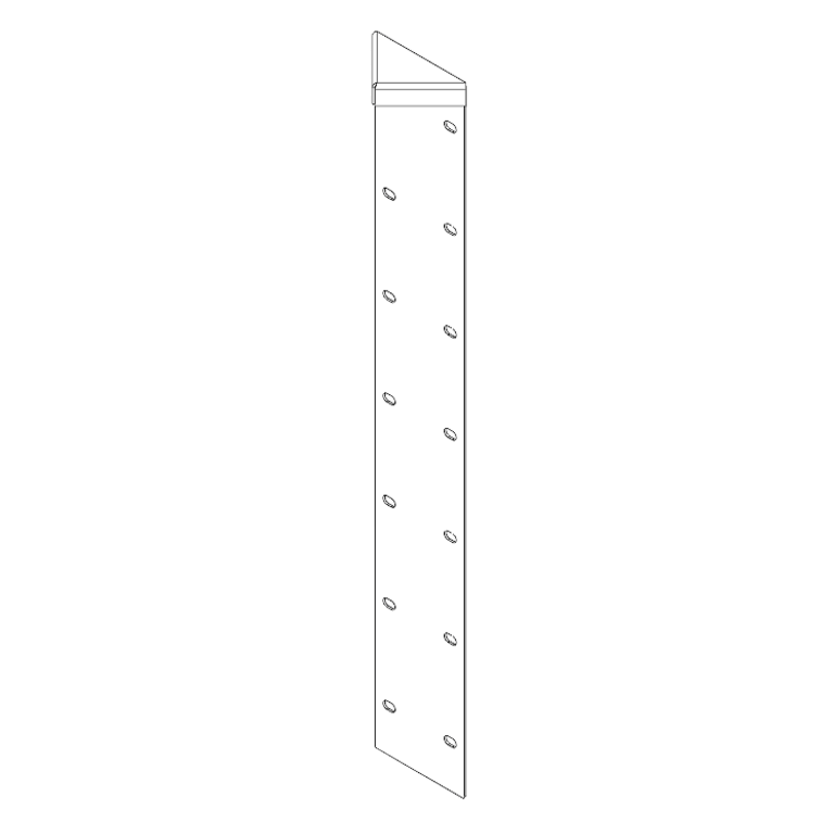 Rohový diel cortenová oceľ 180° 70 cm