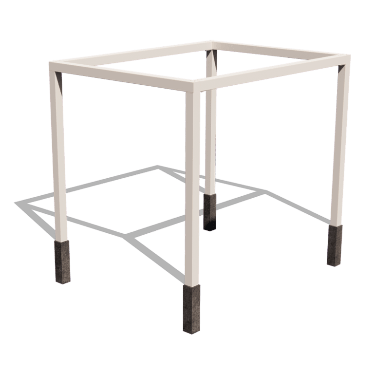 Práškom lakovaná oceľová pergola usporiadanie štvorcový 324 x 250 cm