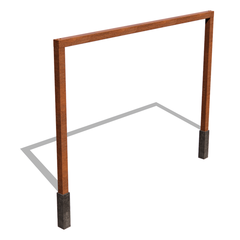 Pergola z cortenovej ocele rovné 400 cm