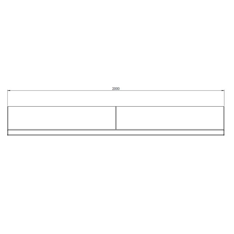 Oporná stena z cortenovej ocele rovné 200 cm (výška 40 cm)