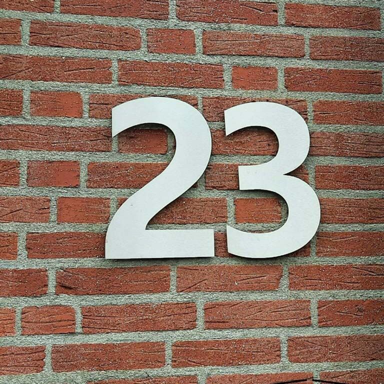 Domové číslo z nehrdzavejúcej ocele 2 - 30 cm