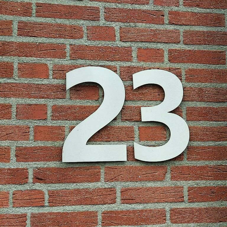 Domové číslo z nehrdzavejúcej ocele 4 - 50 cm