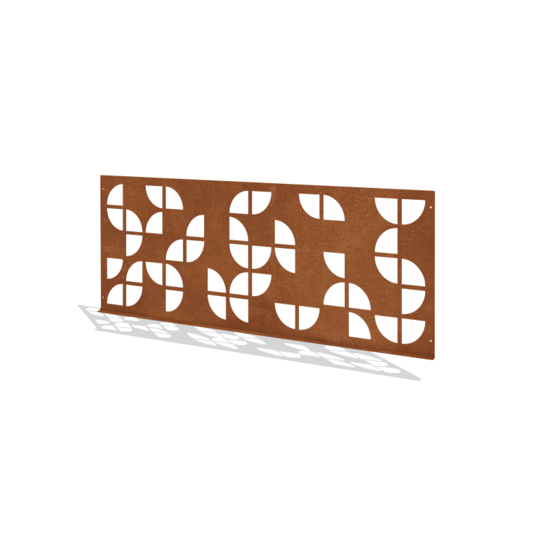 Ozdobný plot z cortenovej ocele G 149 x 60 cm