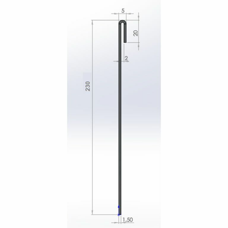 Trávnikové obruby z cortenovej ocele sploštené 23 cm kompletná sada na 24 metrov