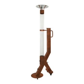 Terasový ohrievač na pelety - Rocket - Corten