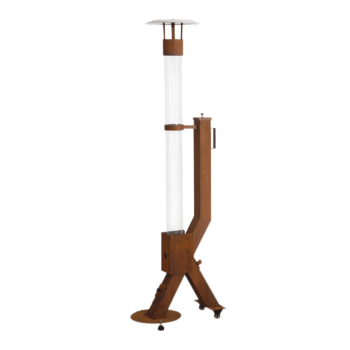 Terasový ohrievač na pelety - Rocket - Corten