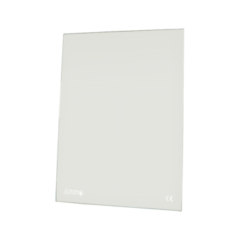 Terasy ohrievače na pelety - Sklenené okno