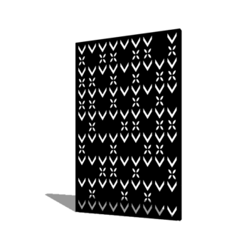 Práškom lakovaný oceľový panel strešný motív kompozícia 3 120 x 6 x 190 cm