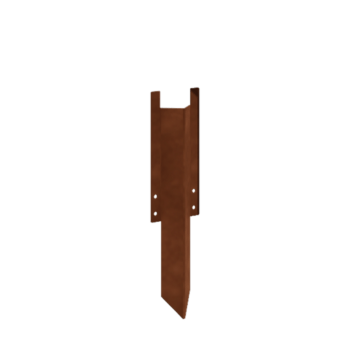 Nosný kolík stredný cortenová oceľ 22 - 25 cm