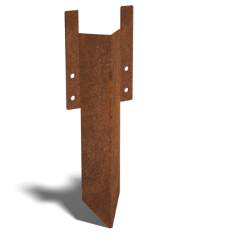 Nosný kolík krátky cortenová oceľ 12 - 15 cm