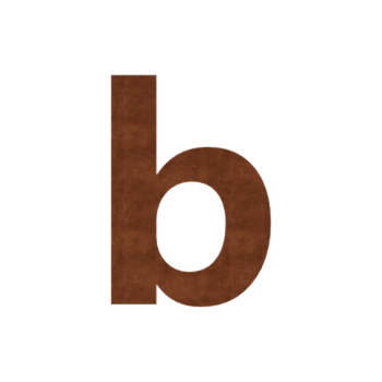 Domové číslo z cortenovej ocele b - 43,1 cm