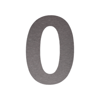 Domové číslo z nehrdzavejúcej ocele 0 - 50 cm