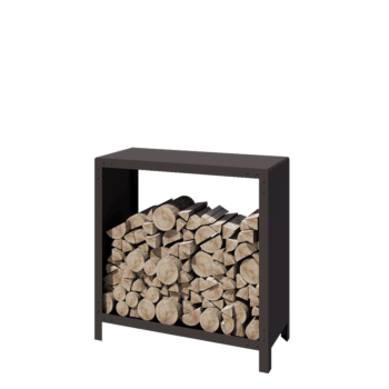 Oceľový prístrešok na drevo - Indiana - 100 x 40 x 100 cm - RAL7016 matný (antracitová sivá)