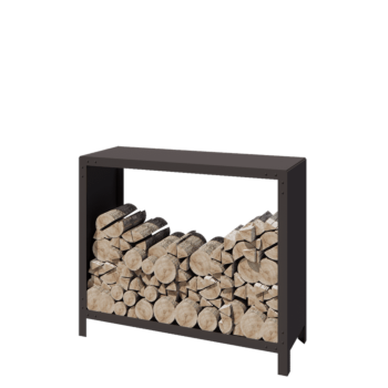 Oceľový prístrešok na drevo - Indiana - 120 x 40 x 100 cm - RAL7016 matný (antracitová sivá)