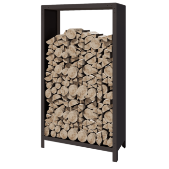 Oceľový prístrešok na drevo - Indiana - 100 x 40 x 180 cm - RAL7016 matný (antracitová sivá)