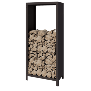 Oceľový prístrešok na drevo - Indiana - 80 x 40 x 180 cm - RAL7016 matný (antracitová sivá)