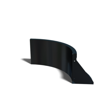 Oceľový oporný múr - Vnútorná zákruta - 50 x 50 x 30 cm - RAL9010 matný (biela)