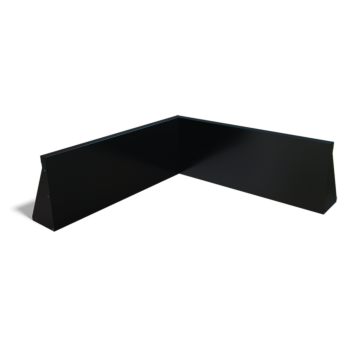 Oceľový oporný múr - Vnútorný roh - 100 x 100 x 30 cm - Iná farba RAL