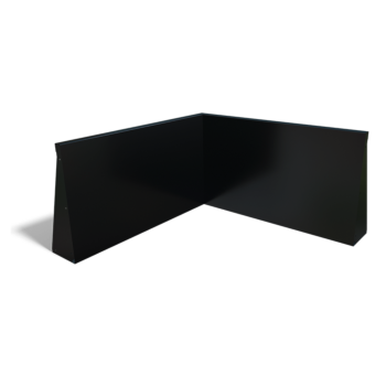 Oceľový oporný múr - Vnútorný roh - 100 x 100 x 60 cm - Iná farba RAL