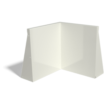 Práškom lakovaná oceľová oporná stena vnútorný roh 50 x 50 cm (výška 60 cm)