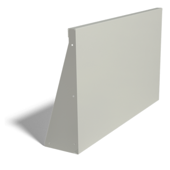 Práškom lakovaná oceľová oporná stena rovné 100 cm (výška 60 cm)