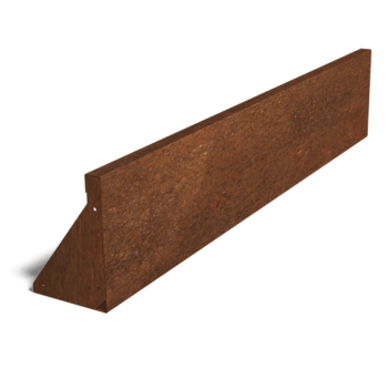 Oporná stena z cortenovej ocele rovné 150 cm (výška 30 cm)