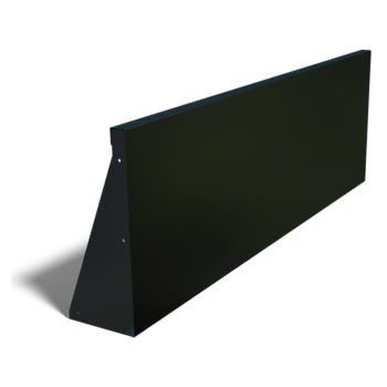 Oceľový oporný múr - Rovný - 150 x 50 cm - RAL9010 matný (biela)