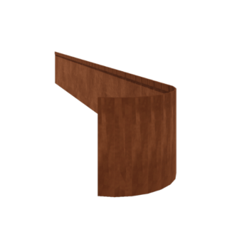 Trávnikové obruby z cortenovej ocele sploštené FLEX 35 cm (dĺžka 150 cm)