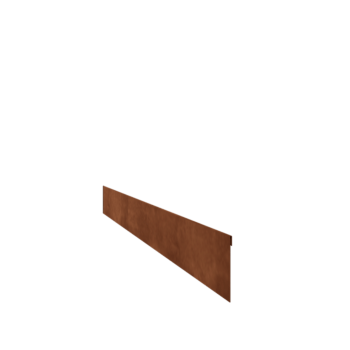 Trávnikové obruby z cortenovej ocele sploštené 13 cm (dĺžka 150 cm)