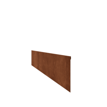 Trávnikové obruby z cortenovej ocele sploštené 23 cm (dĺžka 240 cm)