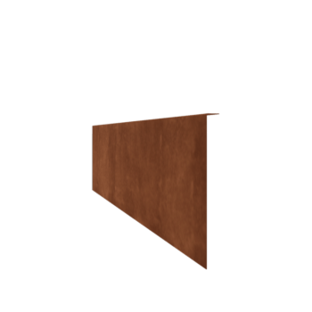 Trávnikové obruby z cortenovej ocele šikmé 34 cm (dĺžka 240 cm)