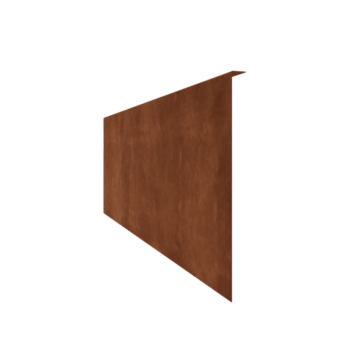 Cortenový záhradný obrubník - Ohýbaná - Výška 45 cm - 240 cm