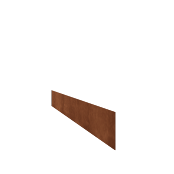 Cortenový záhradný obrubník - Rovný - Výška 15 cm - 240 cm