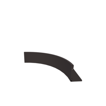 Oceľový oporný múr - Vnútorná zákruta - 100 x 100 x 30 cm - RAL7016 matný (antracitová sivá)