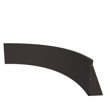 Oceľový oporný múr - Vnútorná zákruta - 150 x 150 x 50 cm - Iná farba RAL