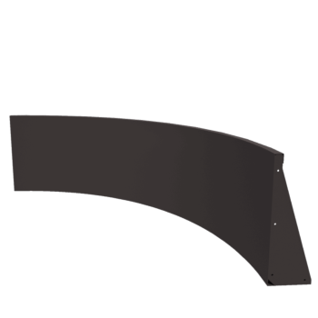 Oceľový oporný múr - Vnútorná zákruta - 150 x 150 x 60 cm - Iná farba RAL