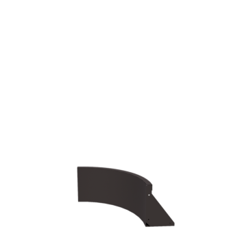 Oceľový oporný múr - Vnútorná zákruta - 50 x 50 x 30 cm - Iná farba RAL