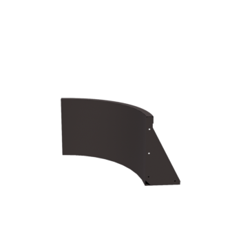 Oceľový oporný múr - Vnútorná zákruta - 50 x 50 x 40 cm - RAL7016 matný (antracitová sivá)