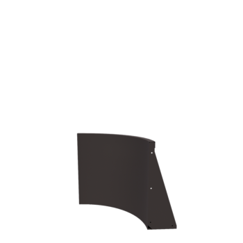 Oceľový oporný múr - Vnútorná zákruta - 50 x 50 x 60 cm - RAL7016 matný (antracitová sivá)