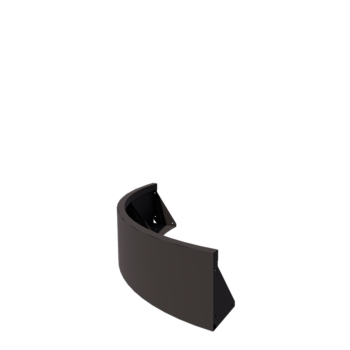 Oceľový oporný múr - Vonkajšia zákruta - 100 x 100 x 30 cm - Iná farba RAL