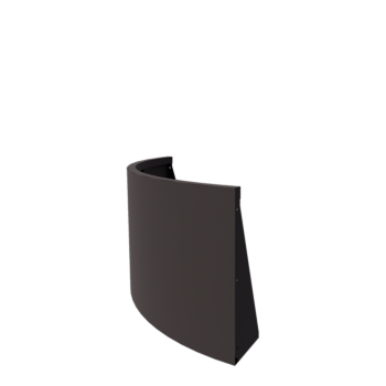 Oceľový oporný múr - Vonkajšia zákruta - 100 x 100 x 60 cm - Iná farba RAL