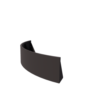 Oceľový oporný múr - Vonkajšia zákruta - 150 x 150 x 40 cm - Iná farba RAL