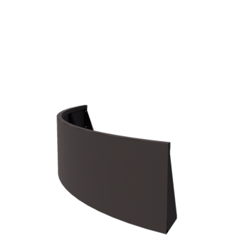 Oceľový oporný múr - Vonkajšia zákruta - 150 x 150 x 50 cm - RAL7016 matný (antracitová sivá)